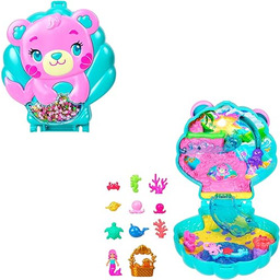 Polly Pocket Syrenkomiś  Błyszcząca wyspa Zestaw kompaktowy