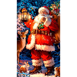 PUZZLE ŚWIĄTECZNE MIKOŁAJ GWIAZDOR A3 252 el