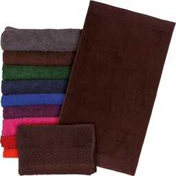 TINDIA70X140 - ręcznik frotte - brązowy