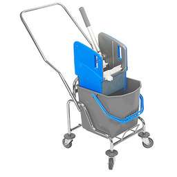 Wózek do sprzątania, stelaż metalowy: wiadro 25 l,