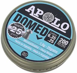 Śrut Apolo Domed 6.35 mm, 200 szt. 1.60g/25.0gr