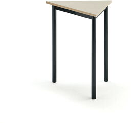 Biurko BORÅS TRIANGEL, 700x600x720 mm, brzoza laminat, antracyt