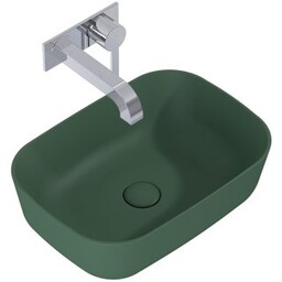 ELITA Umywalka nablatowa RENI 46x33 blat, ceram forest