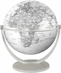 Globe 15 cm pol. grijs draai & kantel