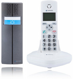 COMWEI Domofon bezprzewodowy D102W, teledomofon Biały