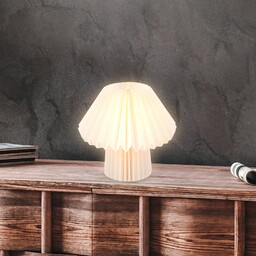 Briloner Lampa stołowa Origami z białego papieru, 27x26cm
