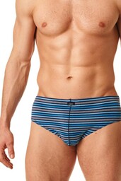 Slipy męskie bawełniane (2 pack) w kolorowe paski