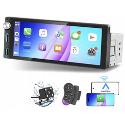 Radio samochodowe Ekran Dotykowy Kamera Cofania 1-DIN