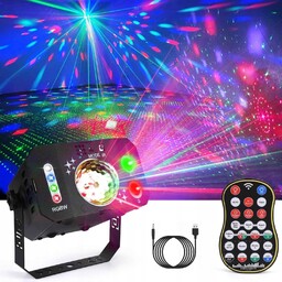 Projektor Dyskotekowy Reflektor Disco Laser Led Rgb