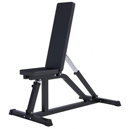Ławeczka treningowa prosta, regulowana Gorilla Sports, czarna