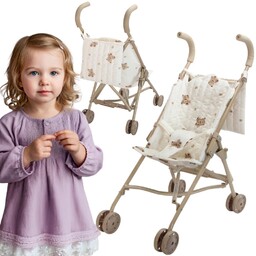 WOOPIE ROYAL Wózek Dla Lalek Spacerówka Vintage Teddy