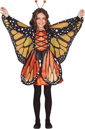 Kostium pomarańczowy motyl dla dziewczynek