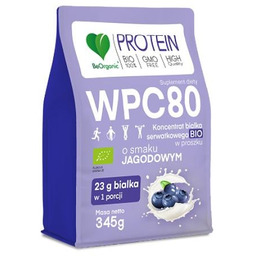 BeOrganic WPC 80 Koncentrat białka serwatkowego BIO o