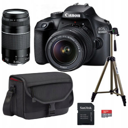 Zestaw Aparat Canon 4000D 18-55 DC III +75-300