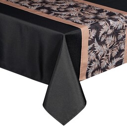 Eurofirany Obrus + bieżnik 140x180+33x180 Anita 1 czarny