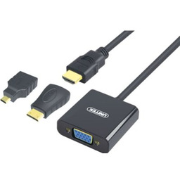 Unitek Y-6355 Adapter Micro/Mini HDMI do VGA+audio