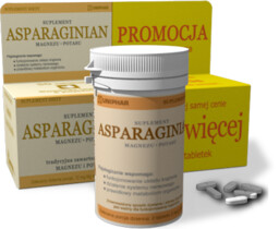 ASPARAGINIAN Magnezu Potasu 100 tabletek