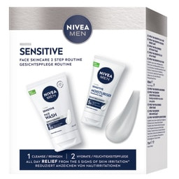 NIVEA MEN Sensitive Routine Set Waschgel & Gesichtspflege