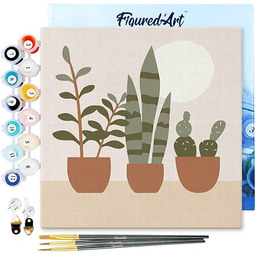 Figured''Art Mini malowanie według numeru dla dorosłych 20x20cm