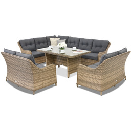 Meble ogrodowe z narożnikiem Toledo Comida 9 Garden