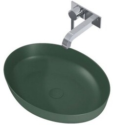 ELITA Umywalka nablatowa RIKA 52x40 blat, ceram forest