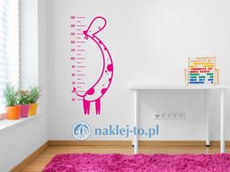 Naklejka dla dziecka miarka żyrafa 2 naklejka miarka