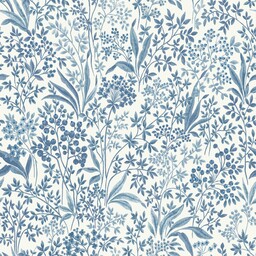 Tapeta dekoracyjna Boras Tapeter Blue & White Nocturne