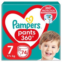 PAMPERS Pieluchomajtki Pants 7 XXL Large (74 szt.)