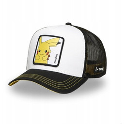 Czapka z daszkiem Capslab Pokemon Pikachu biało/czarna uniwersalny