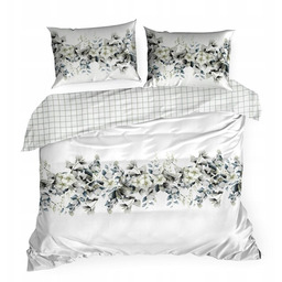 Pościel Z Satyny Bawełnianej NIKA56 220X200 Biały