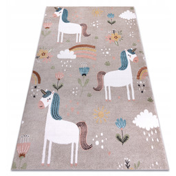 Dywan Dziecięcy Fun 120x170 Jednorożec beż #O590