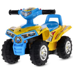 SUN BABY Jeździk Quad Niebiesko-żółty