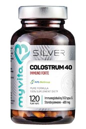 MyVita Silver Colostrum 40 Immuno forte, 120 kapsułek
