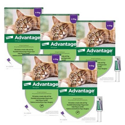 Elanco Advantage 5 x Krople na pchły ADVANTAGE