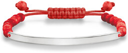 Biżuteria THOMAS SABO A003081410L19. Bransoletka, Kolor czerwony srebrny.