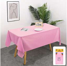 Obrus foliowy różowy - 137 x 274 cm