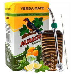 Zestaw Startowy: Cytrynowa Yerba Mate Pajarito z Akcesoriami