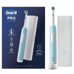 Braun Oral-B szczoteczka elektryczna PRO1 BLUE + ETUI