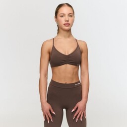 GymBeam Biustonosz sportowy Fierce Cappuccino