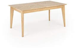 Stół rozkładany edmondo dąb naturalny (160-240x90 cm) halmar