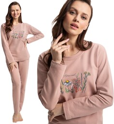 Dres damski LUNA kod 312 pudrowy różowy