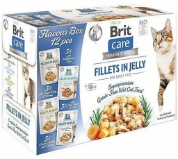 BRIT CARE Cat Fillets in Jelly mix 12x85g