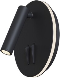IOS 176 Lampa ścienna kinkiet czarna z włącznikiem