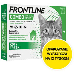 FRONTLINE Roztwór do nakrapiania dla kotów Combo 3