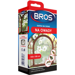 BROS - siatka na okno 130x150 czarna