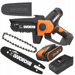 Mini Pilarka Piła Łańcuchowa Akumulatorowa Do Gałęzi Worx
