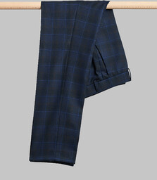 spodnie do zestawu lomazzo granatowy slim fit