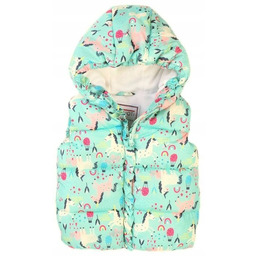 Bezrękawnik Dla Dziewczynki Kaptur 92/98 Jednorożec