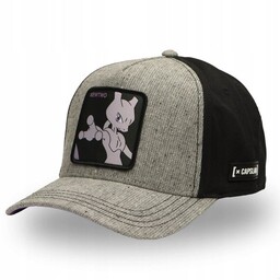 Czapka z daszkiem Capslab Pokemon Mewtwo szaro/czarna uniwersalny