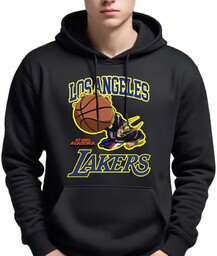 Bluza Męska Z Kapturem Los Angeles Lakers Koszykówka